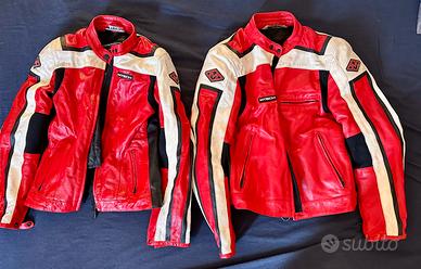 Coppia Giubbotti moto pelle MTech uomo/donna