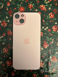 Iphone 15 plus 256 gb rosa + 25 cover nuove