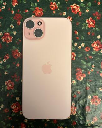 Iphone 15 plus 256 gb rosa + 25 cover nuove
