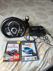 Volante playstation 2 + giochi