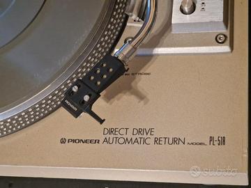 Pioneer PL 518 Giradischi top vintage + Ortofon 
