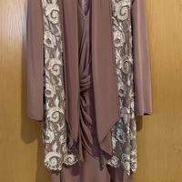 Abito da cerimonia con spolverino coordinato