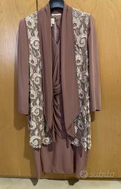 Abito da cerimonia con spolverino coordinato