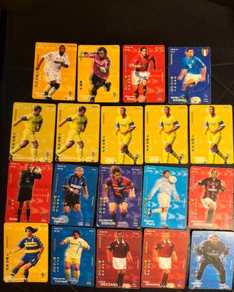 Lotto 19 carte Football Champions 2002-03