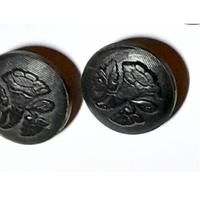 8 Bottoni Antichi a decoro floreale