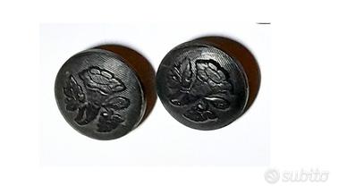 8 Bottoni Antichi a decoro floreale