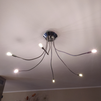 Lampadario moderno 6 bracci flessibili