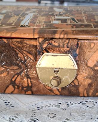 Portagioie egiziano Originale cairo pelle Cammello