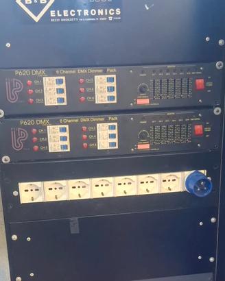 Dimmer 6 canali DMX professionale