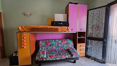 armadio cameretta a soppalco