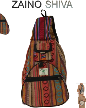 zaino etnico 4in1 monospalla borsa borsello vegan