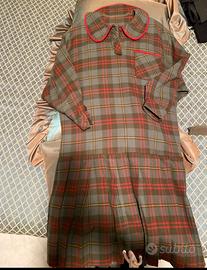 Tg 42 insolito vestito tartan  lana scozzese