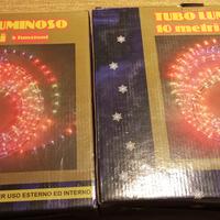 Tubo luci natale esterno 10 metri - 2 confezioni