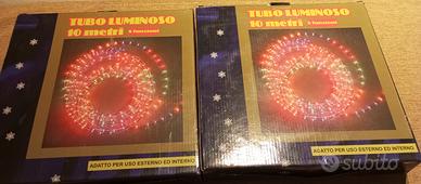 Tubo luci natale esterno 10 metri - 2 confezioni