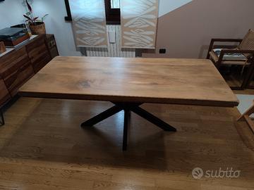 tavolo legno e metallo