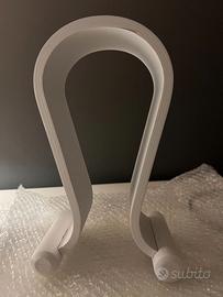 Supporto cuffie in legno bianco
