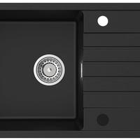 Lavandino nero in granito