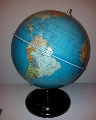Mappamondo Paul Rhat vintage