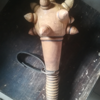 Mazza medioevale in legno artigianato Russo