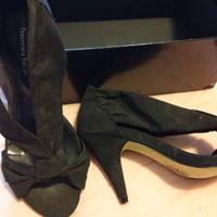 Scarpe nere fashion con tacco francesca falconi