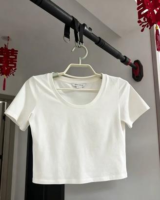 Top bianco da donna
