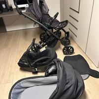 Trio Anex nero con due base isofix