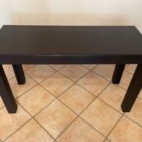 Tavolo consolle Bauline  in legno marrone scuro