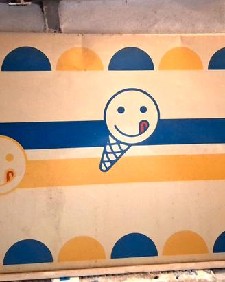 Insegna tabella gelati Sammontana separè 3 pezzi