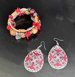 Set bracciale e orecchini