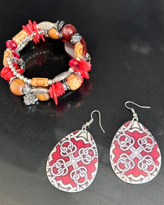 Set bracciale e orecchini