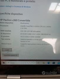 Hp Pavilion funzione anche touch screen