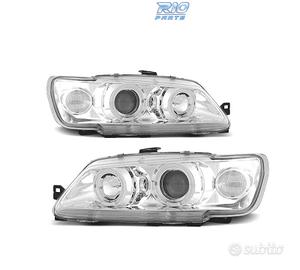 FARI PER PEUGEOT 306 93-97 ANGEL EYES FONDO CROMAT