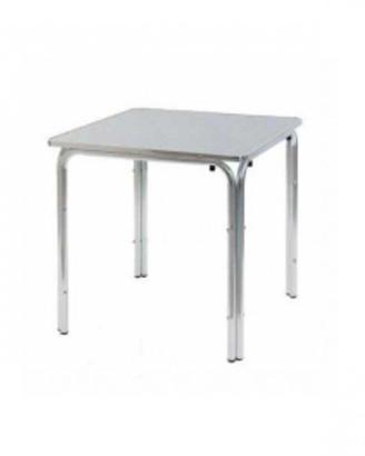 Q70/4G - Tavolo alluminio impilabile 70x70