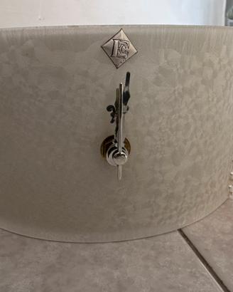 Orologio da appoggio in vetro