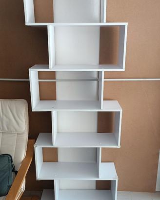 Libreria VASAGLE 6 ripiani bianco – stile moderno