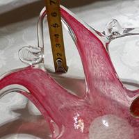 centro tavola in vetro di murano originale con eti