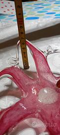 centro tavola in vetro di murano originale con eti