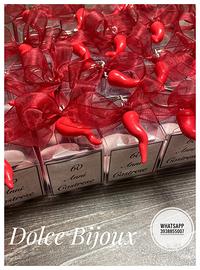 Corno portafortuna bomboniera fatta a mano