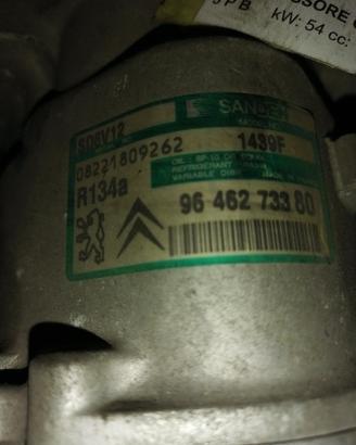 Compressore clima CITROEN C3 1360cc VTR del 2002
