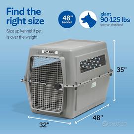 Petmate Sky Kennel for Air Travel, 48in Dog Crate