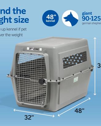 Petmate Sky Kennel for Air Travel, 48in Dog Crate