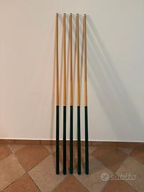 Set 5 stecche biliardo - 140cm