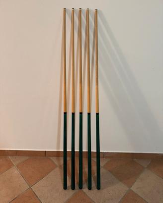 Set 5 stecche biliardo - 140cm