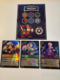 Lorcana 3 carte promozionali Disneyland Paris Elsa