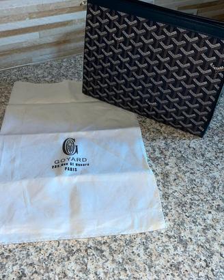 Pochette Goyard blu navy