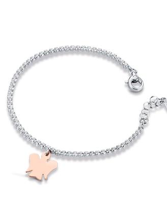 Bracciale con angelo in argento
