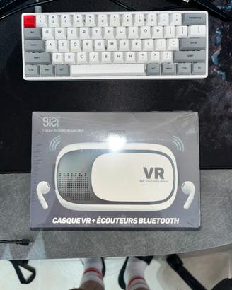 Visore Realta Virtuale + Cuffie Bluetooth