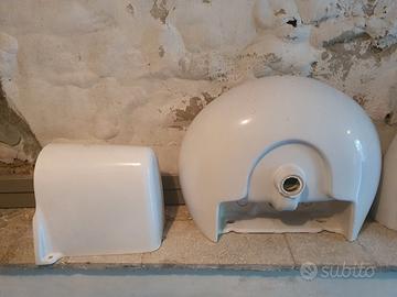 Lavabi con colonna e lavabo sospeso