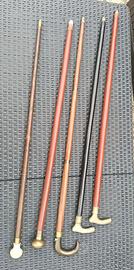 Set 5 bastoni vintage da passeggio o collezione