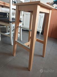 2 sgabelli in legno